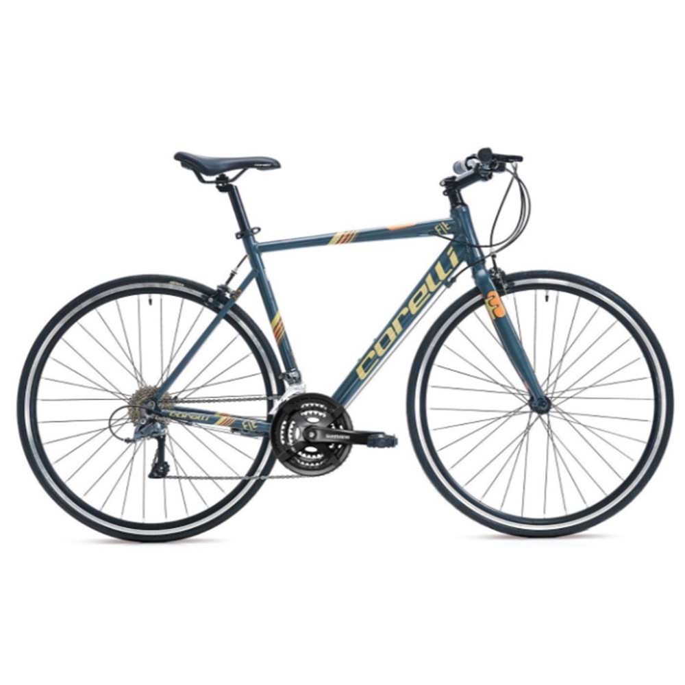 Corelli FitBike 1.0 700C 52 Yol Bisikleti K.Gri-A.Kahve