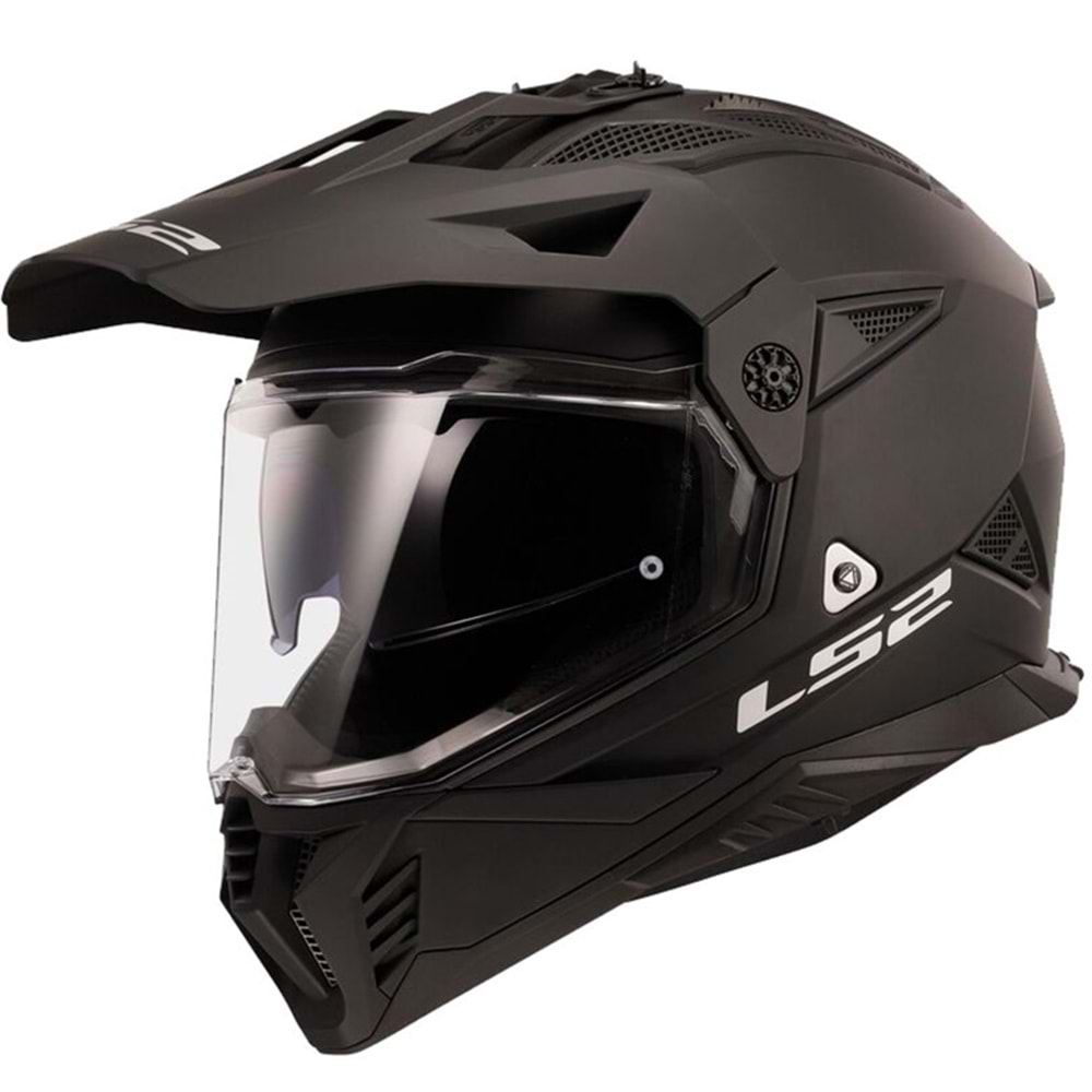 LS2 PIONEER 2 MAT SİYAH KASK M