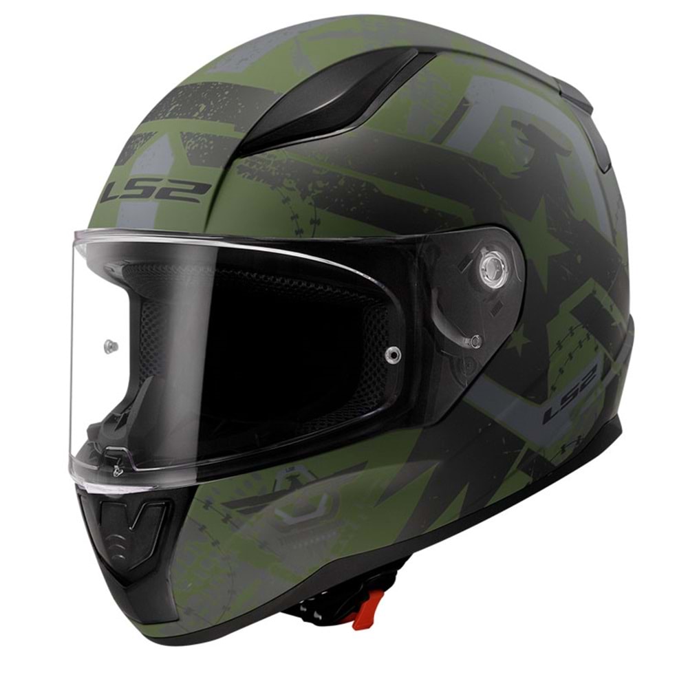 LS2 RAPID 2 THUNDER BIRDS MAT YEŞİL-SİYAH-GRİ KASK - S