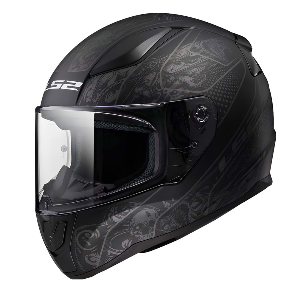 LS2 RAPID 2 KAIJU MAT SİYAH-KIRMIZI-BEYAZ KASK - XL