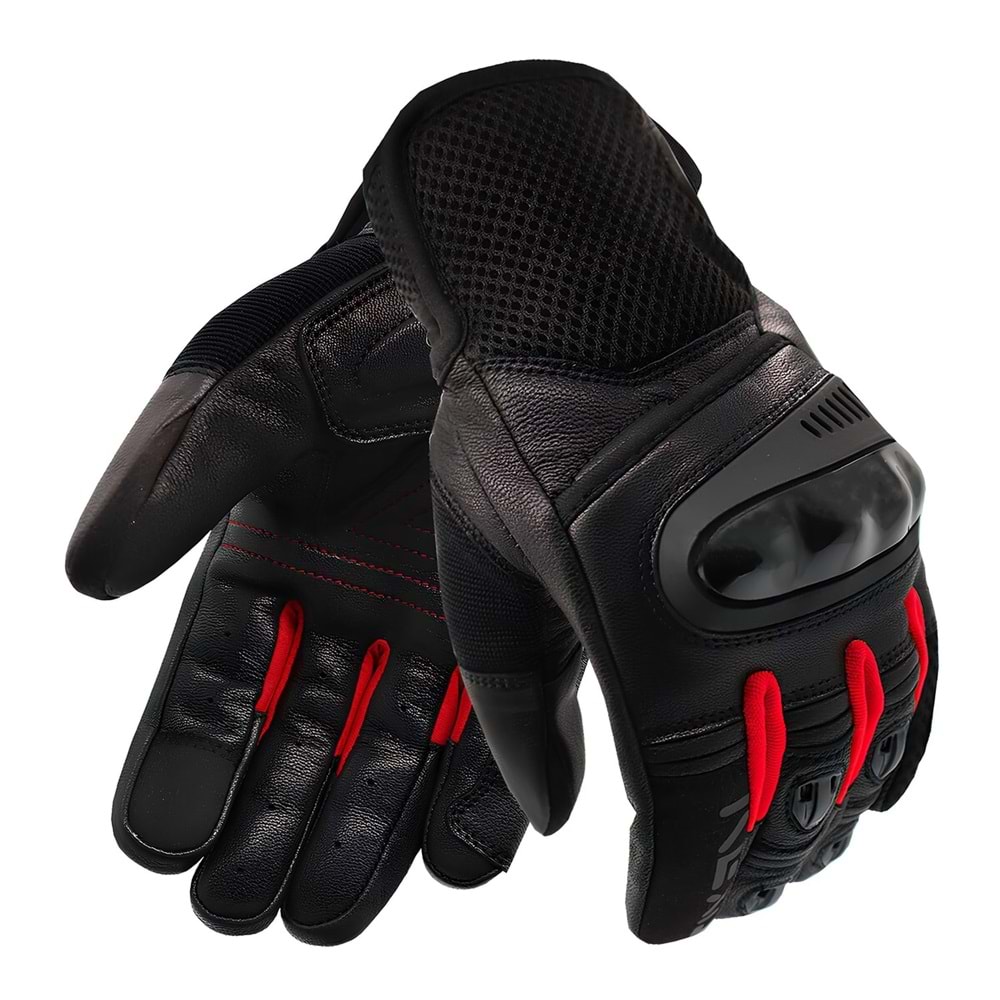 VEXO SPEED UP ELDİVEN SİYAH-KIRMIZI - XL