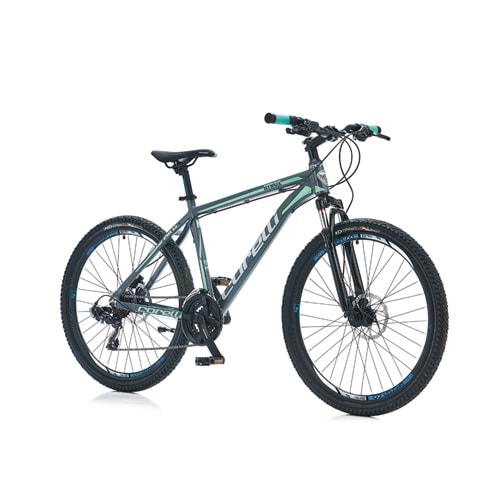 CORELLİ ATROX 1.1 27,5 JANT MTB ERKEK DAĞ BİSİKLETİ V FREN SHIMANO STEF 500 21 V. TURKUAZ