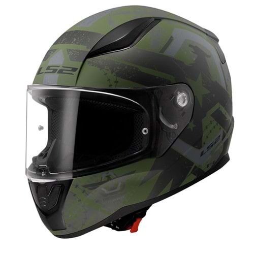 LS2 RAPID 2 THUNDER BIRDS MAT YEŞİL-SİYAH-GRİ KASK - S