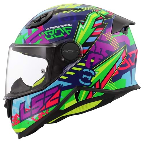 LS2 KID SVENT MAVİ-YEŞİL ÇOCUK KASK - S